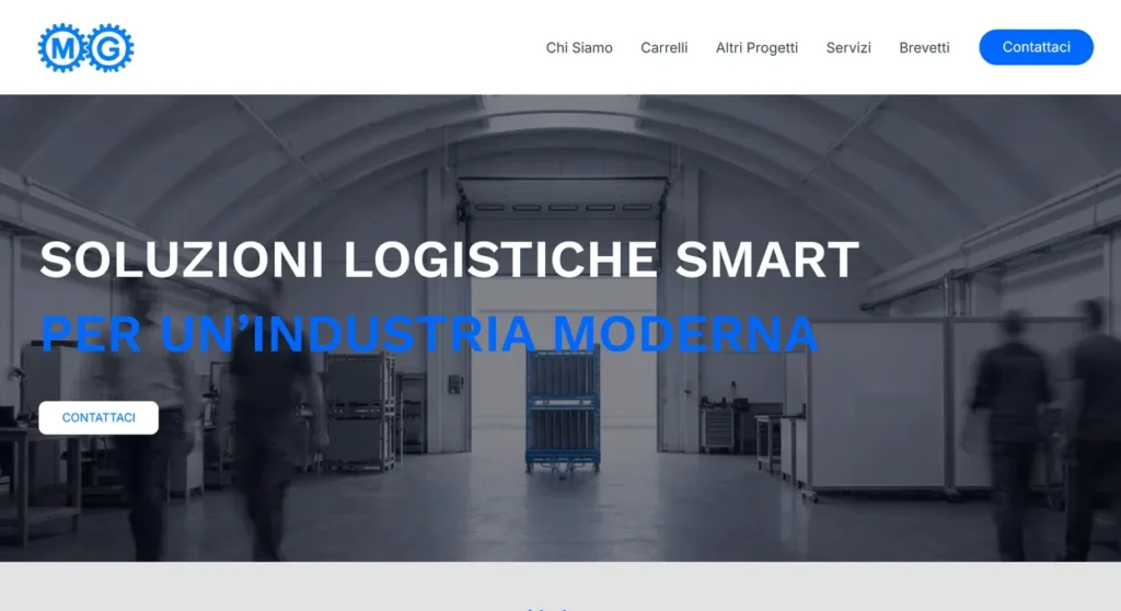 Sito web di MG Tecnologie, automazione industriale a Cento